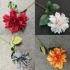 Single Artificial Dahlia Stem For Party Decoration And Bridal Arrangement Gift
