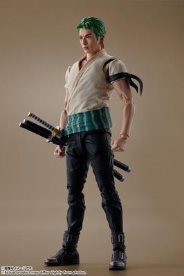 TAMASHII NATIONS S.H.Figuarts Roronoa Zoro Netflix One Piece Action Figure 145mm PVC Movable Collectible Anime Toy