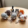 Handmade Crochet Kitten Keyring DIY Crafts Yarn Kitty Bag Charm Hand Cat Keychain for Women Girls