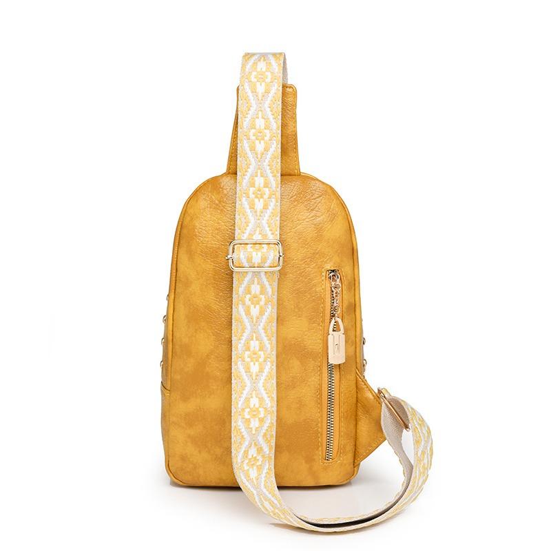 Klinknagel Schouder Zacht Leer Borsttas