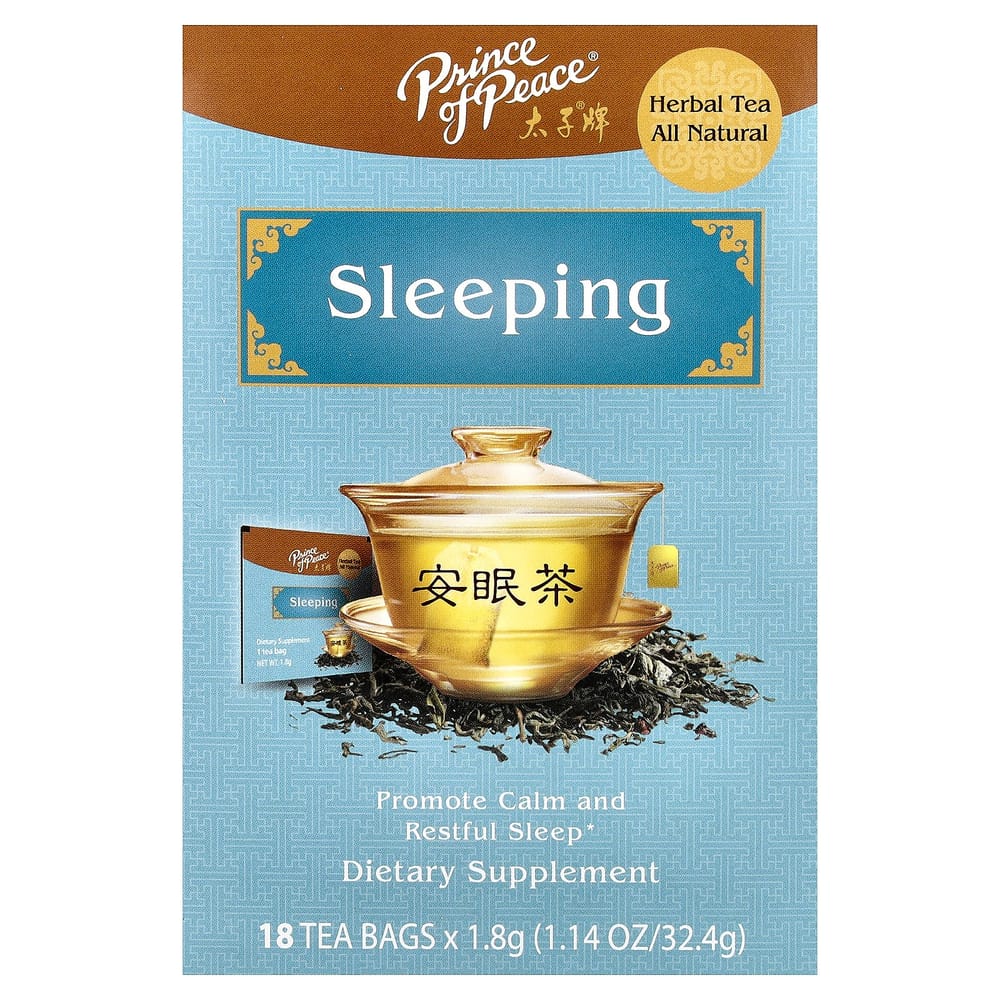 Prince of Peace Herbal Sleeping Tea Bags, 18 Count (32.4g / 1.14oz)