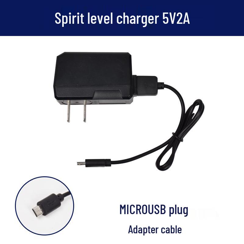 Universal Spirit Level Charger Set with Battery and Infrared Laser Accessories