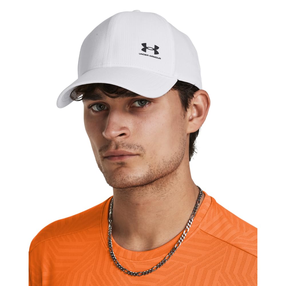 UA ARMOURVENT ADJUSTABLE CAP White Castlerock ONESIZE [Under Armor] ISO-CHILL / /
