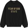 Fleece Crewneck 'Black' Men's 192BT246260F