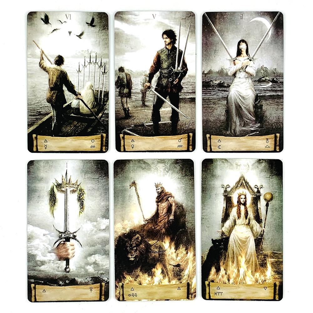 Tarot Cards Family Entertainment Board Game In A Tin Metal Box Gold Plated Edge Tarot Cards For Divination Tarot Deck