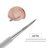 Double-Ended Stainless Steel Cuticle Fork and Groove Cleaner Tool