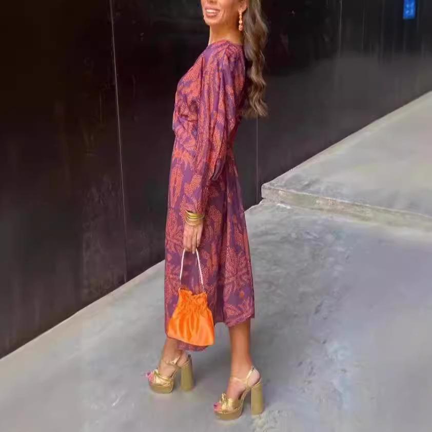Autumn  Print Women's Dress
