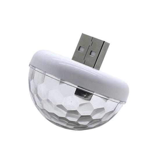 5V Rhombus Half Ball Sound Activated USB LED Atmosphere Light Decorative Lamp