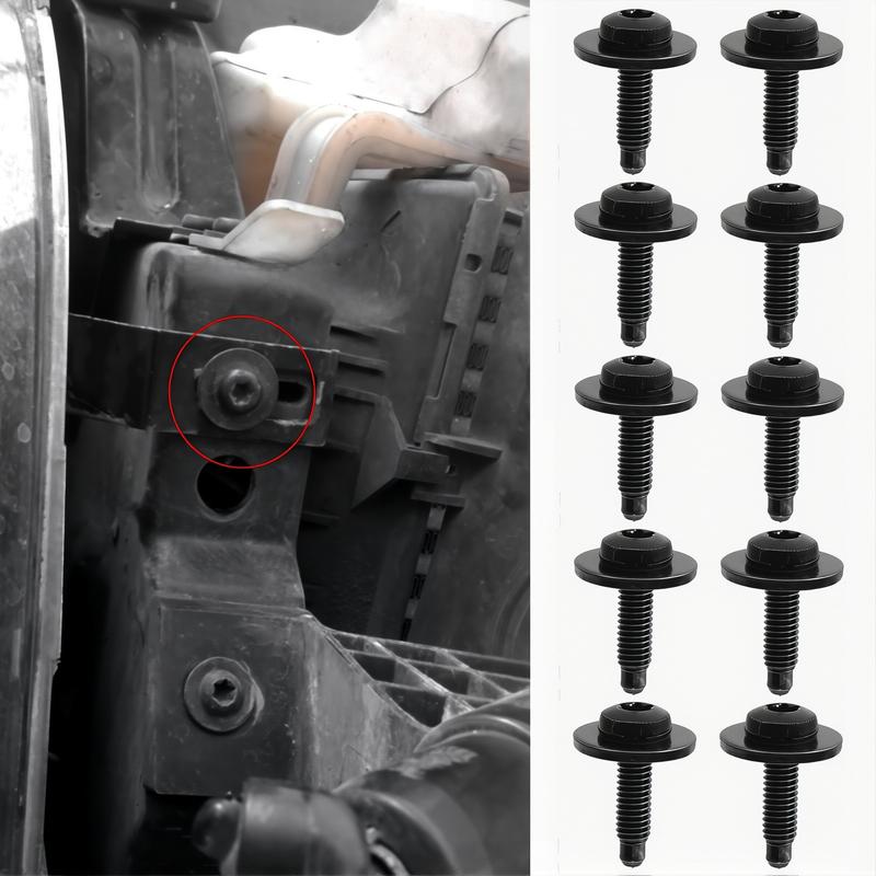 10Pcs M6x20 Headlight Assembly Screws Mounting Bolt N90683302 For VW Golf MK6 2010-2013 Passat 1998-2005