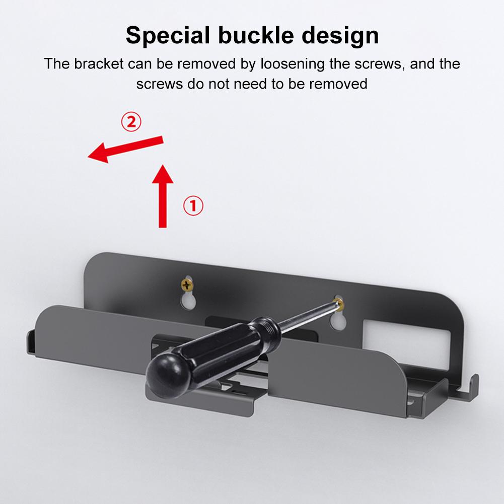 Wall Mount Host Stand for Switch 2 Game Console Game Console Wall Mounted Holder Bracket Metal Wall Mount Hanging Wall Holder