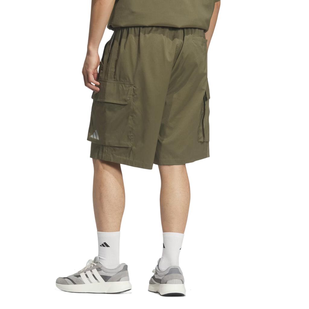 Adidas City Tech Dot Air Elastic Waist Solid Color Pocket Woven Cargo Shorts Men Shorts KS1190