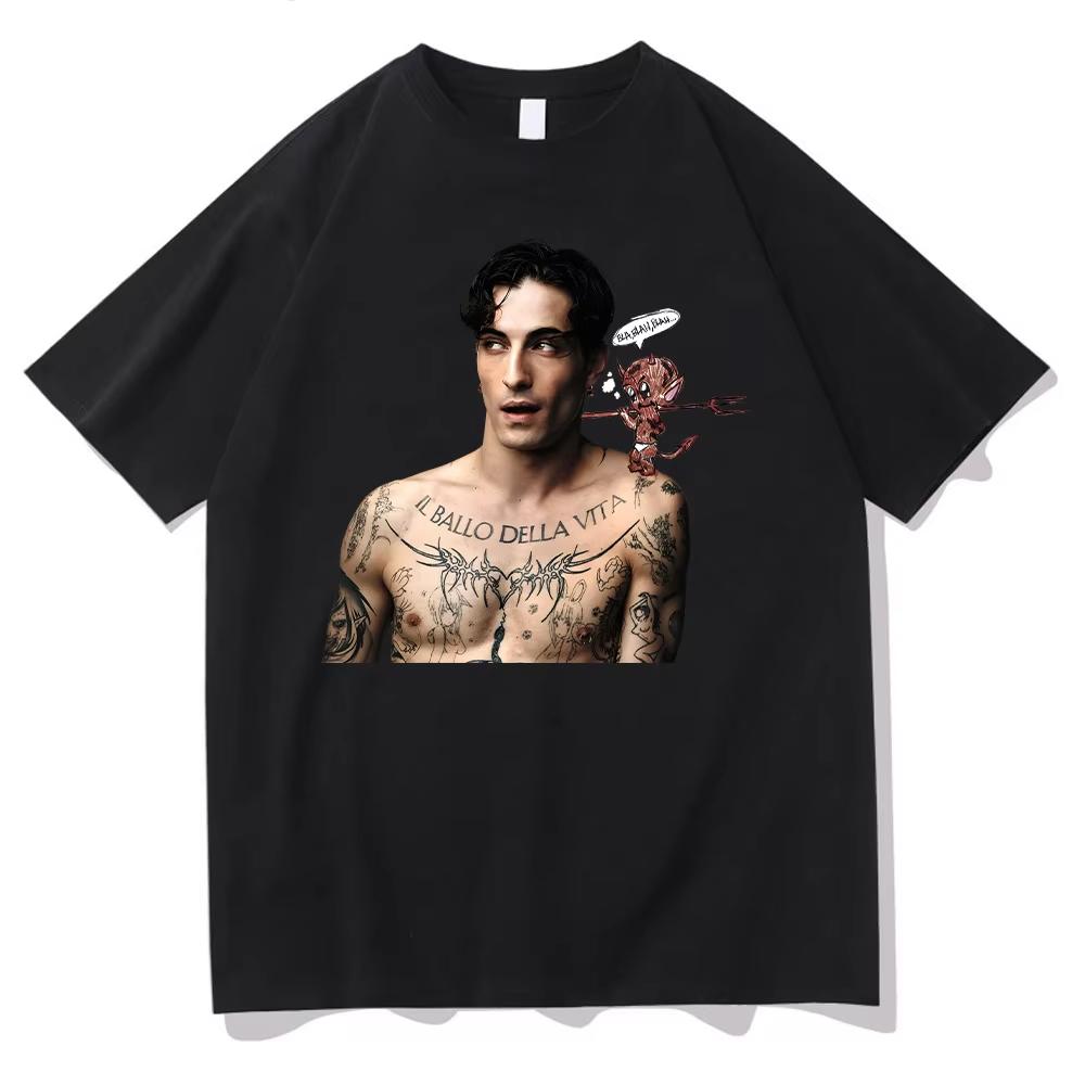 Damiano David VOICES T-shirts Damiano David 2025 Men Women Clothing Harajuku High Quality Tops Cotton Tshirts  Trends Tees