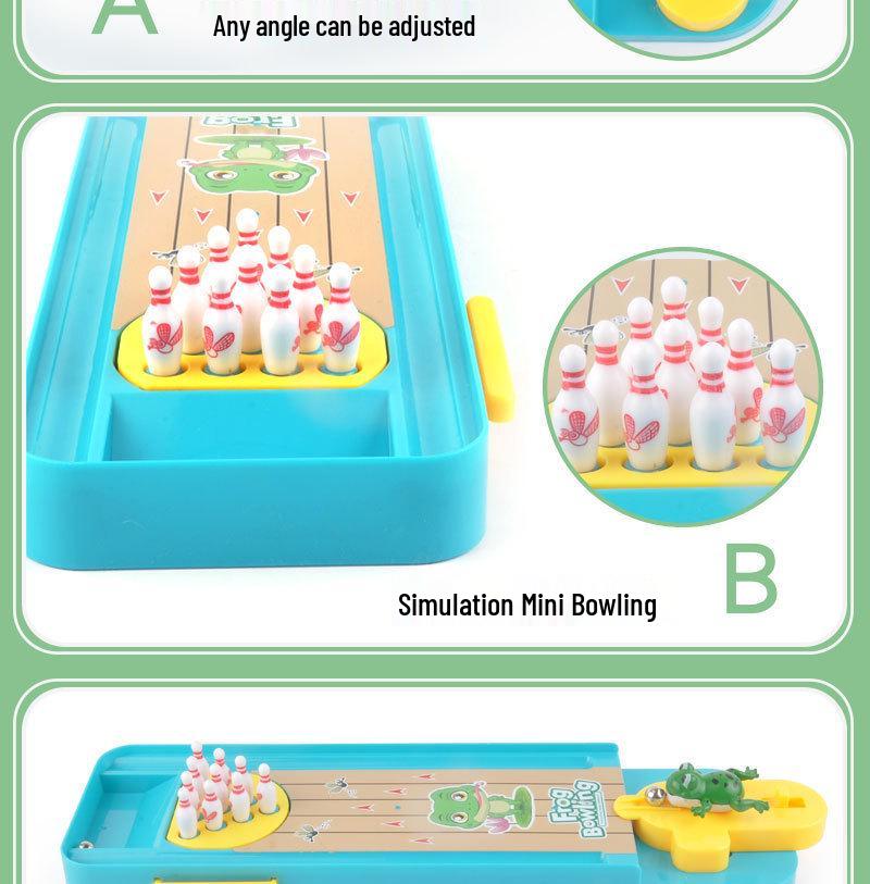 Mini Frog Bowling Marble Catapult Educational Toy for Kids