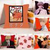 Chainsaw Man I Wanna Feel Some Tits Case Plush Fabric Soft Pillowcase Double Sided Print Cushion Cover Household Gifts