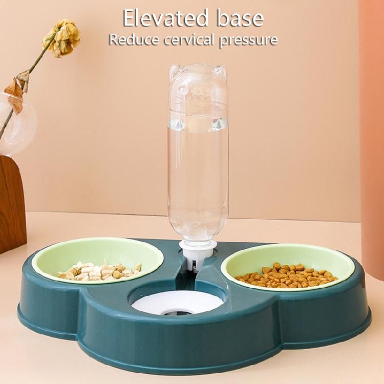 Pet Automatic Feeder and Waterer Detachable Waterer + Anti-overturning Bowl