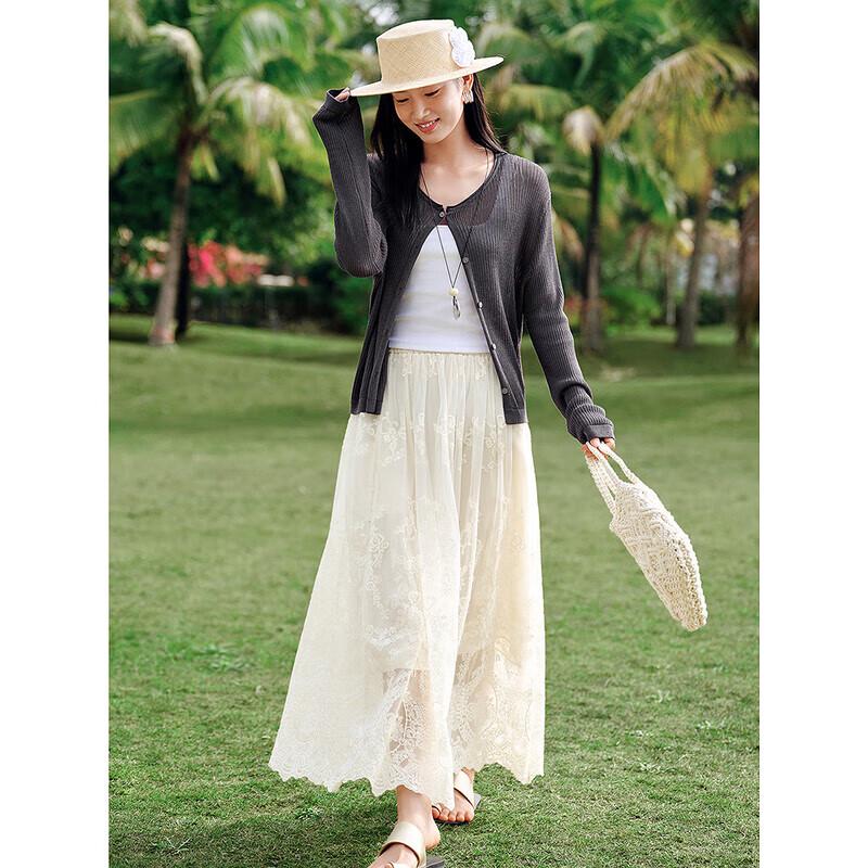 

Легкий женский кардиган крупной вязки Jiu Zi An Na Kou XL