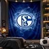 Wall Hanging Tapestry Schalke 04 Print Cloth for Living Room Bedroom Home Decor