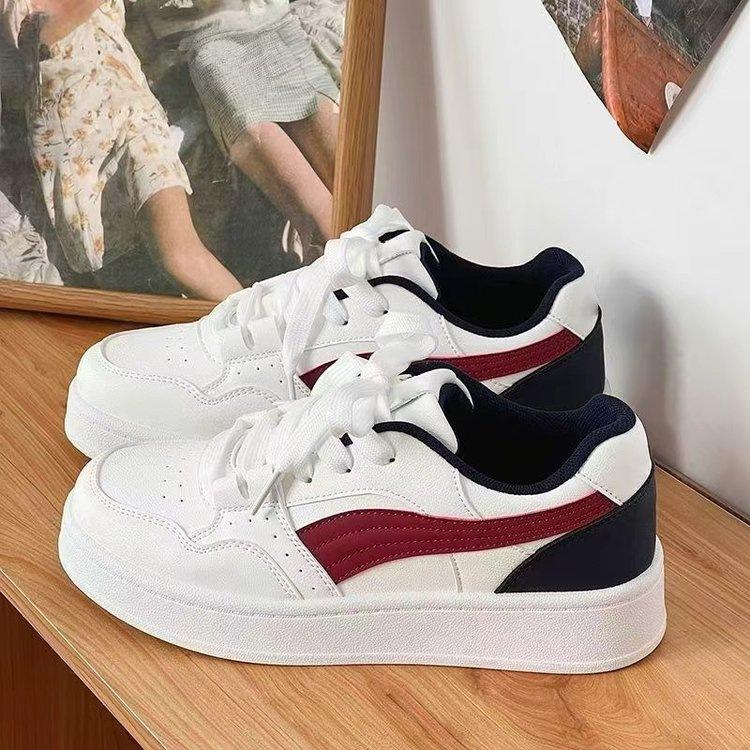Thick-soled Breathable Little White Shoes Women's 2025 Autumn New Versatile Student Ins Tide Campus Style Casual Sports Shoes