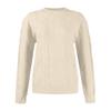 Women's Fashion Solid Colour Long Sleeve Twisted Flower V-Neck Knitwear Pullover Top Sweater