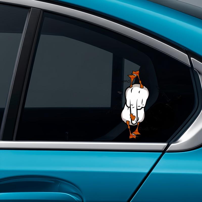 2 lakštų ančių rašto lipdukai automobiliams, „duck you“ lipdukai, tinkami automobilio dekoravimui