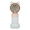 Cartoon Animal Ears Handheld Fan with Mirror Phone Holder Speed Adjustable USB Rechargeable Summer Cooling Fan Portable Mini Personal