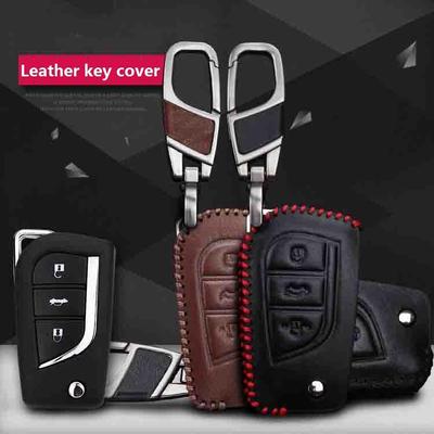 Apgriežams 3 pogu ādas futrālis priekš Toyota Corolla Hilux Avensis Prado Fortuner RAV4 Protect Cover