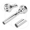 Trumpet Mouthpiece Silver Labor Saving Beginner Musical Instrument Accessories 7C(Silver )
