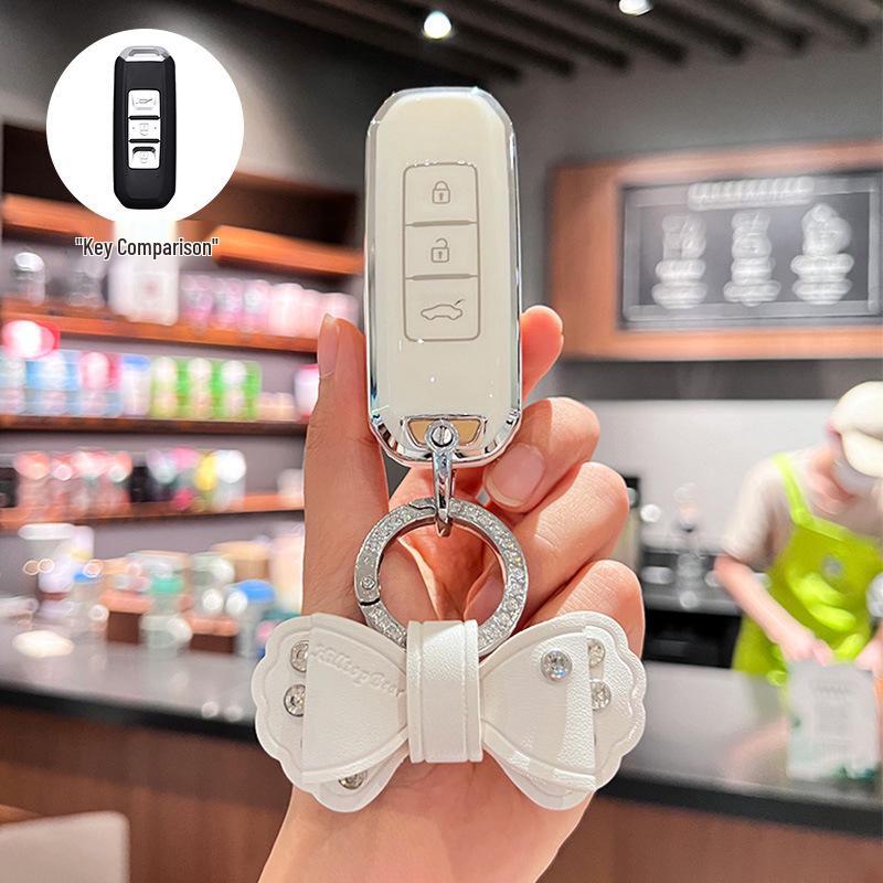 Baojun 560/530/510/730/310w/E100/E200 Car Key Cover - Protective Case with Buckle for Men & Women