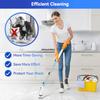 TASVAC EB5 Cordless Spin Scrubber, 450RPM with 5 Brush Heads, Blue & White