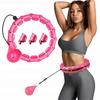 Weight Loss Hula Hoop with Knobs and Weight Pink Hula Hoop for Women