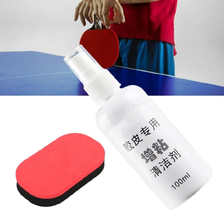 Portable 100ml Rubber Adhesive Cleaner Cleaning Solution Table Tennis Rubber Adhesive Cleaning Sprays Easy to Use