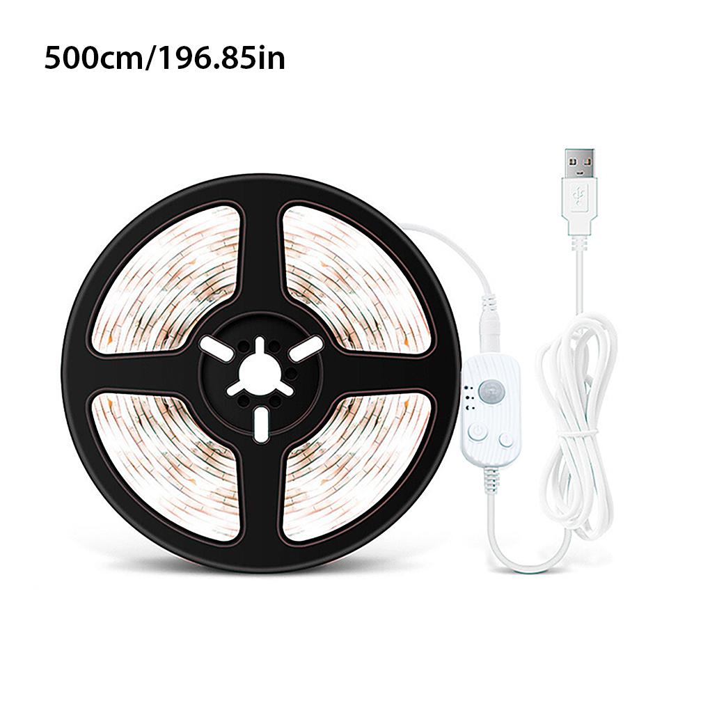 Strip Light Infrared Sensor 3500K/6500K LED Cabinet Ribbon Lamp Adhesive Decoration DIY Trimmable Wall Lighting