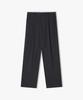 LIBERCLASSY Lls23532 Charcoal Wide Fit One-Pleat Double Waist Pants