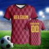 Custom Belgium Soccer Jersey Quick-Dry Football Shirts with Personalized Name Number Team Jerseys for Men Women Youth