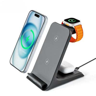 3 In 1 Wireless Charger Stand Fast Charging Station Dock For iPhone 16/15/14/13 Pro Max  iWatch 9/8/7/6/5 Airpods 3/2