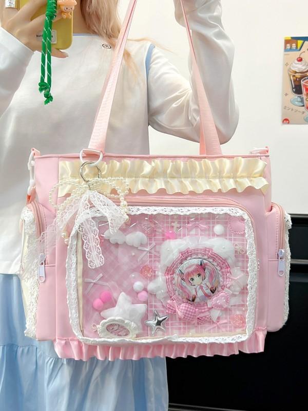 Nylon Crossbody Bag With Zipper Pocket For Daily Use