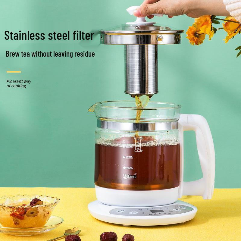 Health Pot Holiday Gift: Large Capacity Automatic Glass Electric Tea Maker