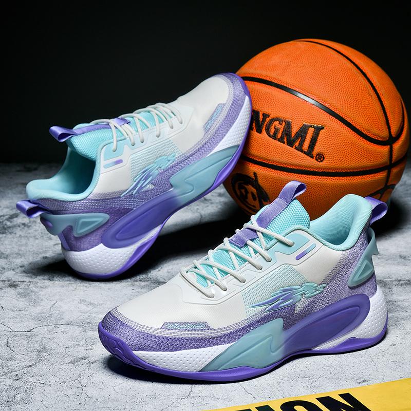 Pánské basketbalové boty Prodyšné odpružení Protiskluzové Odolné Běžecké boty Gymnastický trénink Atletické basketbalové tenisky pro ženy
