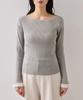 [BIS] Lace-knit pullover with cuffs, Black (01) F