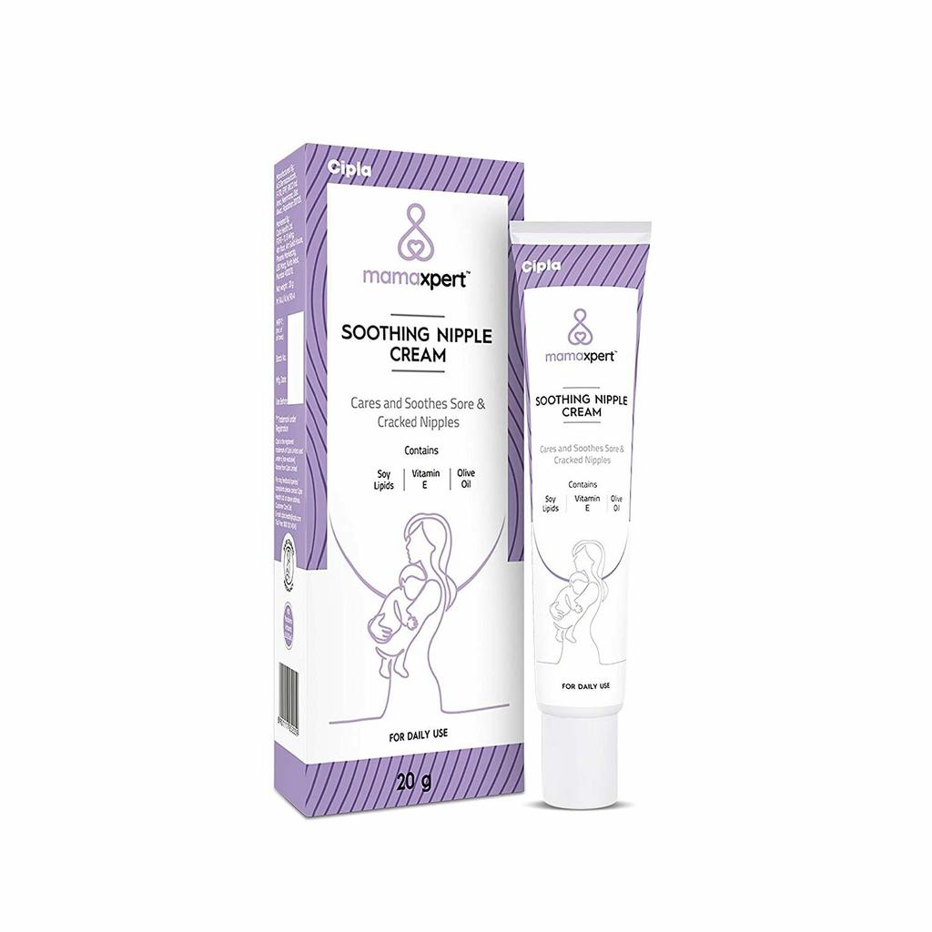 2 X Cipla Mamaxpert Soothing Nipple Cream 20 gm for Sore and Cracked Nipples