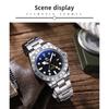 ADDIESDIVE Hot Sale GMT Quartz Watch Stainless Steel Bubble Mirror Glass BGW9 Super Luminous Men's Watches AD2035 NEW Waterproof