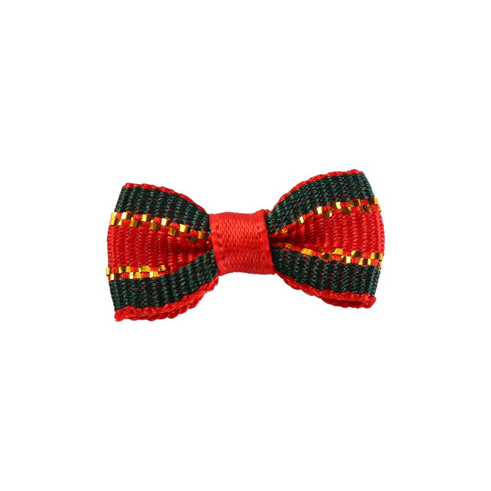 20/25Pcs DIY Christmas Tree Ornaments Crafts Xmas Hanging Decorations Christmas Bow Knot  Gift Decor