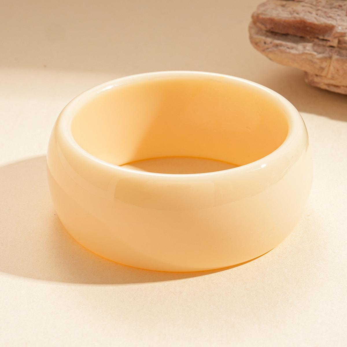 Акриловый браслет-шарик с разводами простой геометрический браслет