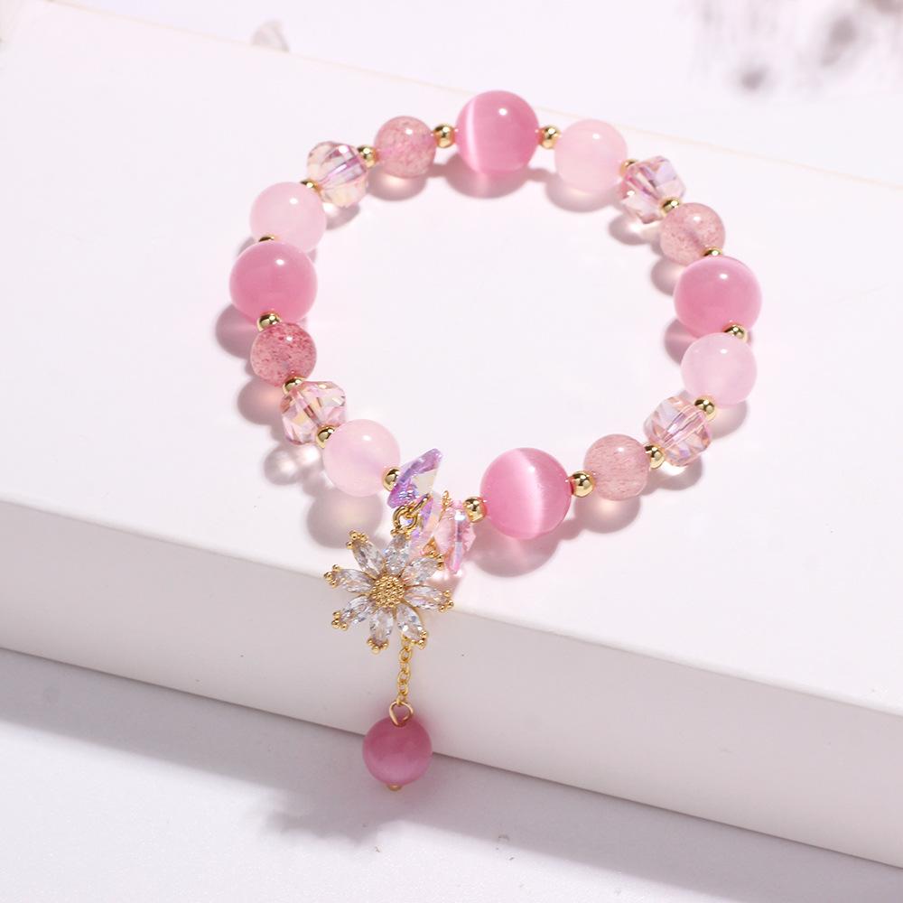 

Корейский модный лавандовый романтический аметистовый браслет женский сверкающий пентаграмма циркон кулон браслет ювелирные изделия