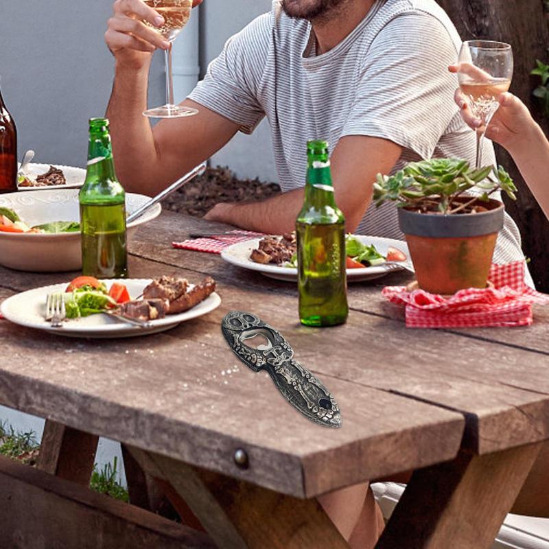 Halloween Beer Bottle Opener Skeleton Beverage Bottle Opener For Decor Heavy Duty Resin Spooky Creepy Funny Bottle Opener For