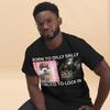 Born To Dilly Dally Forced To Lock In Funny Cat Meme Tshirt Silly Cats Shirt Stupid Shirts Unhinged Tee Brainrot Tee