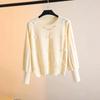 Irregular Pullover Sweater Spring and Autumn Xiaoxiang Crew Neck Bottoming Shirt Loose Temperament Outer Women
