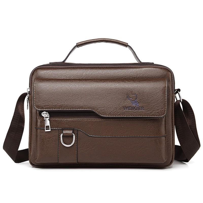 High End Men's Business Crossbody Bag Versatile Large Capacity Portable Shoulder Commuting Computer Postal
