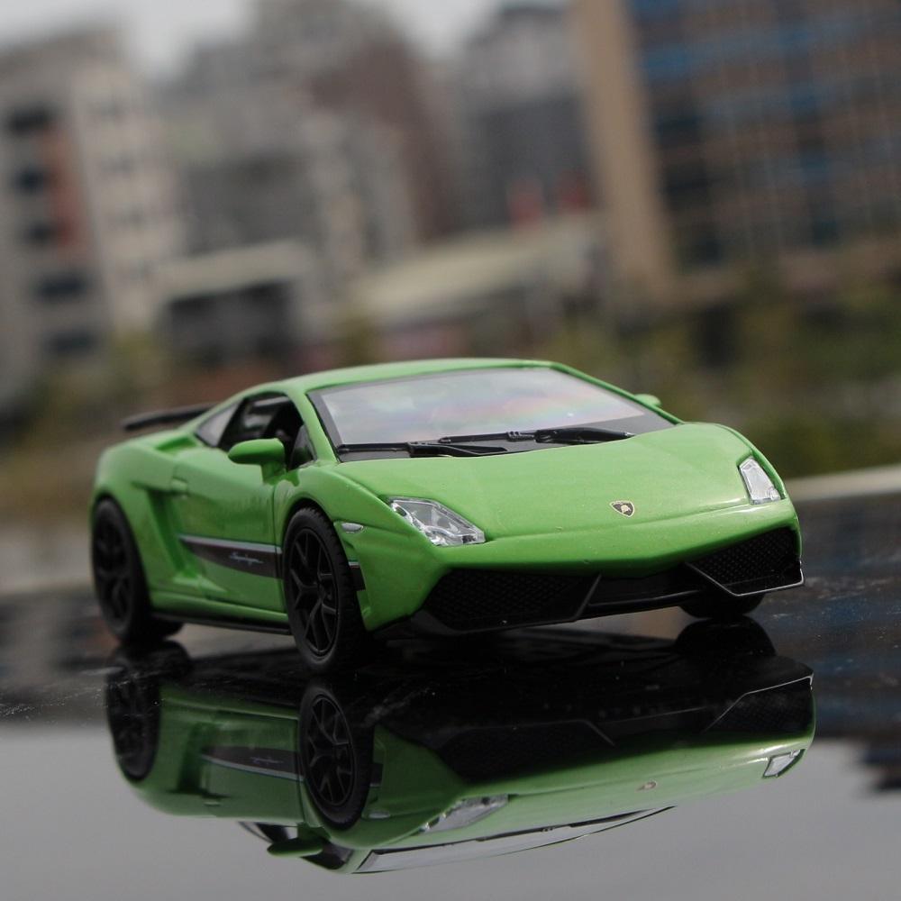 5 Inch Metal Car Simulation Diecast & Toy Vehicle Lamborghini LP570-4 Gallardo Supercar RMZ City 1:36 Alloy Model Gifts For Children