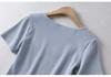 Women's European & American Style Crop Top: Generous Neckline, Tight Short Sleeves, Elastic, Sports Fitness Base Layer T-Shirt.